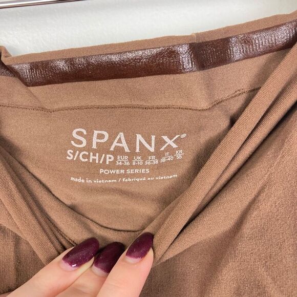 SPANX Higher Power Panties High Waisted Shaper Brief in Chestnut Brown Women’s S - Picture 4 of 6